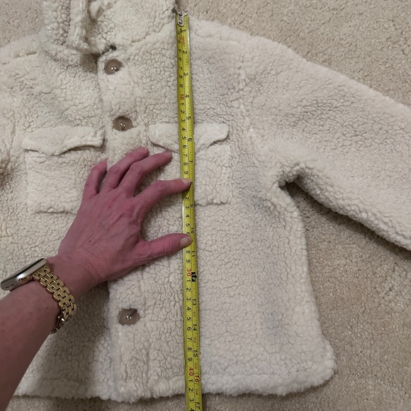 NWT Rylee + Cru Shearling Chore Coat in Natural - Picture 5 of 6